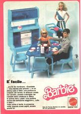 Barbie Sala da Pranzo Pubblicità Mattel 1983 Italian Magazine Advertising 18x13