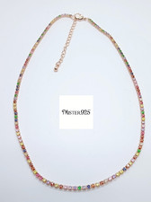 Collana gioiello tennis con