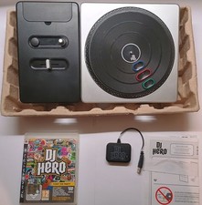 DJ HERO 2 BUNDLE BOX PS3 ITA ITALIANO COMPLETO DONGLE GIRADISCHI GIOCO DJ HERO 1