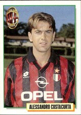 figurina Merlin Calcio Cards 95 1995 # 185 Milan Costacurta