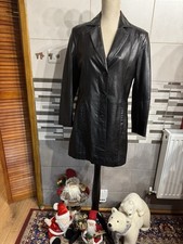 Cappotto donna nero vera pelle