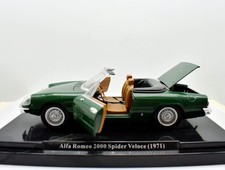 Modellino auto Alfa Romeo 2000 Spider scala 1:24 diecast modellismo statico asta