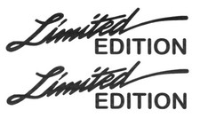 Edizione limitata, adesivi