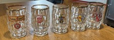 🔴 5 Boccali Birra Binding Mainzer Uffenheimer Brauerei Beck’s Vintage Bicchieri