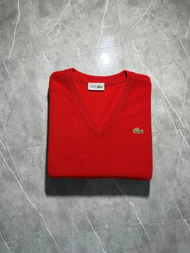 Pull col vintage lacoste - v,
