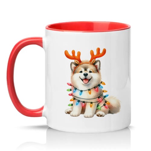 Christmas husky dog - husky,