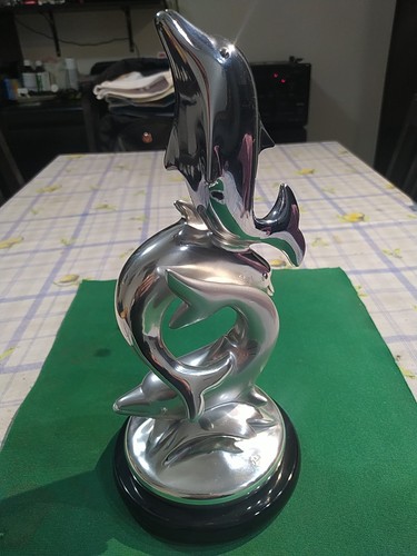Scultura delfini firmata - scultura,