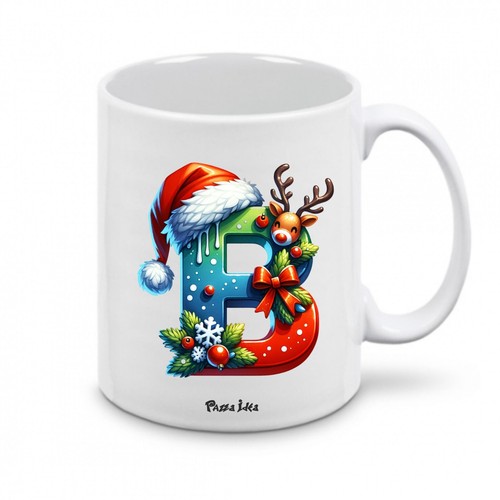 Tazza natale con - , lettere