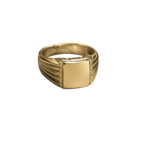 Anello chevalier castone - anello,