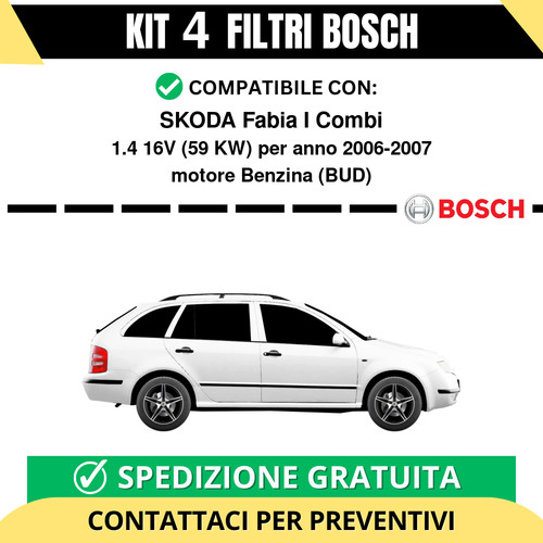 Kit bosch filtri tagliando - bosch,