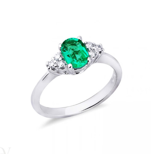Anello oro bianco con - oro,