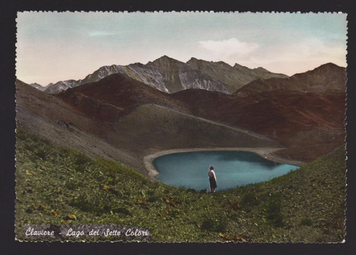 Claviere torino cartolina - claviere, lago
