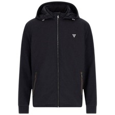 Guess giacca nera da uomo giubbino KNITTED WINDBREAKER M4YL27WEDJ0JBLK