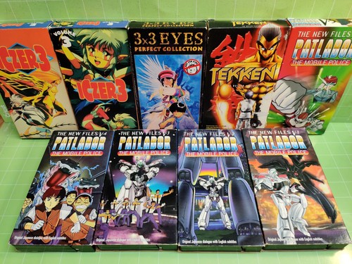Anime vhs lot tapes various - vhs,
