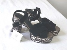 Sandali Geox Respira donna – Tacco largo con plateau leopardato – Taglia 38