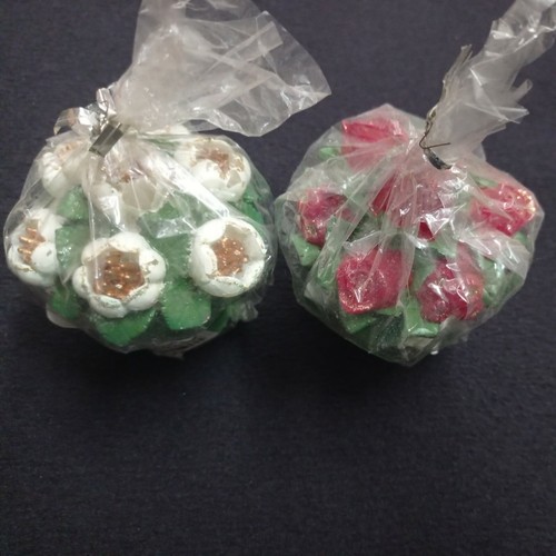 Candele rosse bianche natale - e,
