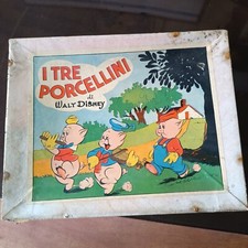 Vecchio gioco in scatola I tre porcellini Walt Disney anni 50 circa completo