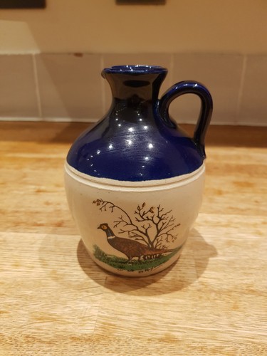 Vintage stoneware flagon - stoneware,