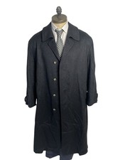 Loden Cappotto Grigio in Lana vintage retro lungo Tirolese da Uomo - Taglia 50 L