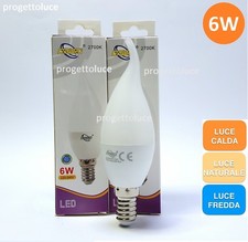 10 LAMPADINE LED E14 FIAMMA 6W
