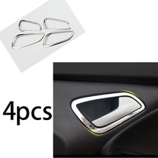 4x copertura argento titanio maniglia porta interna telaio trim per Ford Focus ST RS