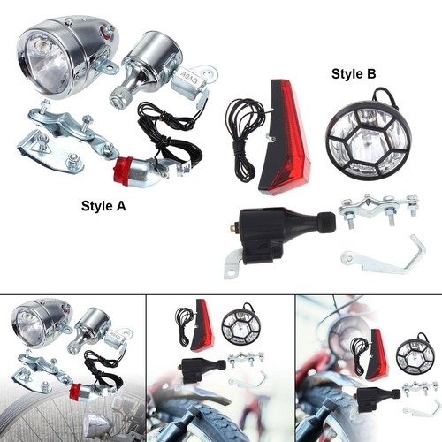 Set luci per bici dinamo - luci, a