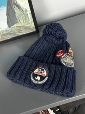 Cappello Napapijri Beanie grande logo pompon lana