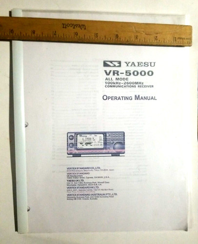 Yaesu 5000 ricevitore all - yaesu, vr-5000