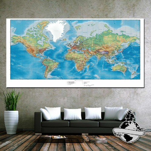 Poster mappa del - mappa, grande