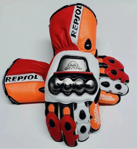 Guanti pelle moto - in,