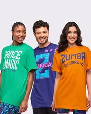 T-shirt unisex Zumba Libre - taglia 1 adatta alla maggior parte! Scegli verde, viola o arancione! Nuovo!