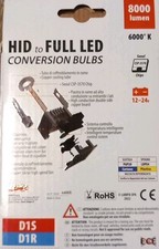 Lampade a led per conversione fari xeno D1S / D1R 8000 lumen 12 V - 24 V