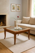 Tavolino in ciliegio con piano