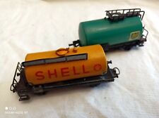 Märklin H0 4502 autocisterna SHELL più 4644 autocisterna BP di DB, metallo, vecchio     