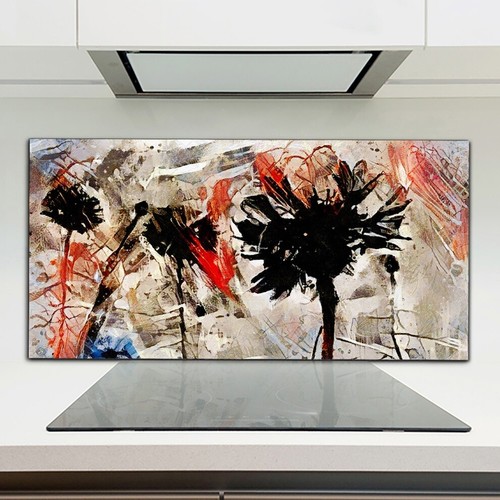 Kitchen splashback toughened - kitchen,