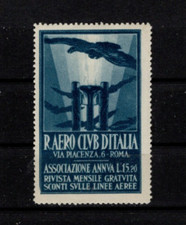REGIO AERO CLUB D'ITALIA ERINNOFILO ASSOCIAZIONE ANNUA LIRE 15,20 CON LINGUELL