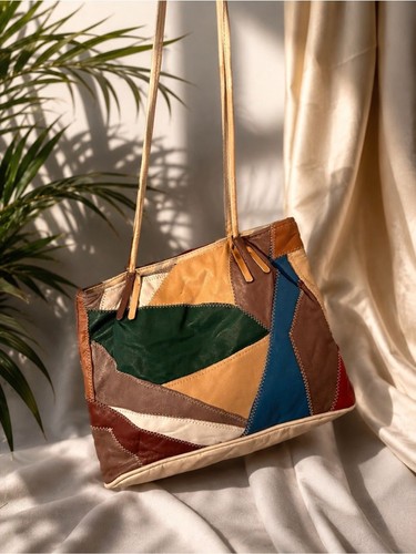 Borsa tracolla patchwork - patchwork, in