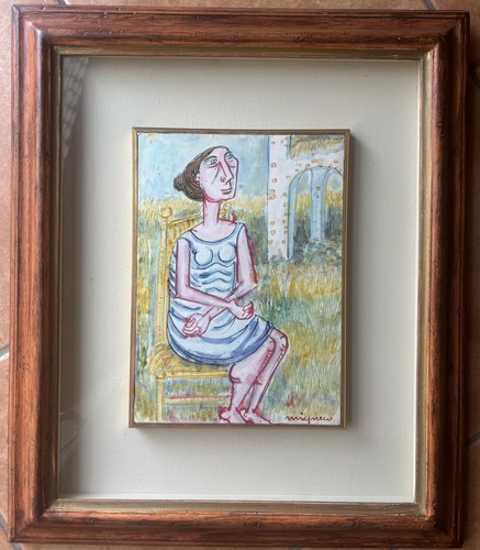 Giuseppe migneco tempera su - -,