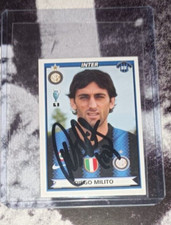AUTOGRAFO ORIG. DIEGO MILITO FIGURINA MAGLIA INTER PANINI TUTTI I TITOLI 2010/11