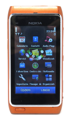 Cellulare nokia arancione - n8,