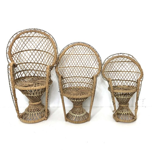Set sedia vintage vimini - in,