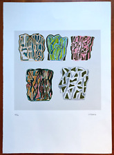 Litografia a colori numerata timbrata firmata a mano Pietro Consagra