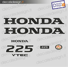 Adesivi motore marino fuoribordo Honda 225 cv four stroke gommone barca stickers