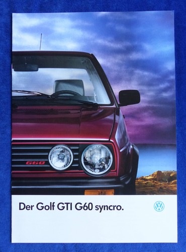 Golf gti g60 syncro 1991 - vw,