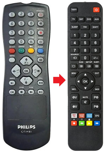 Telecomando adatto per philips - telecomando,