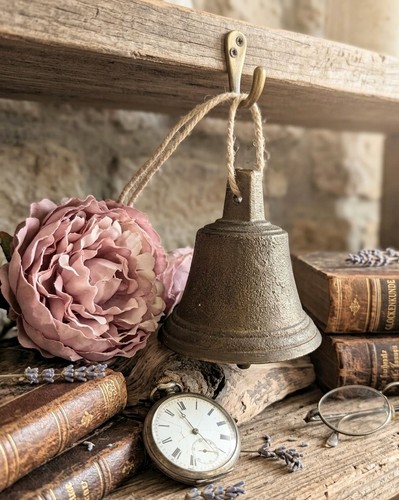 Antica campana bronzo - bronzo, con
