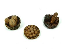 Spasella con Pane Cm 2x2h Cestino Pane Panettiere Presepe - Modello a Scelta