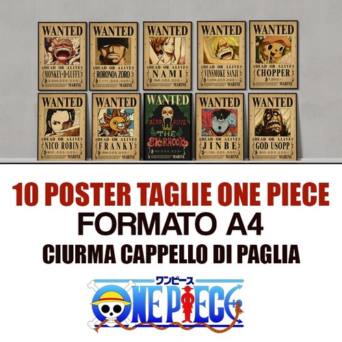 One piece taglie wanted - 10,