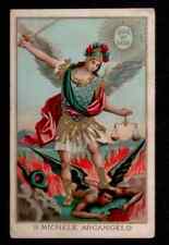 ANTICO Santino Holy Card - SAN MICHELE ARCANGELO CROMO