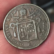 MONETA CITTA' DEL VATICANO MEZZO BAIOCCO GREGORIO XVI 1840